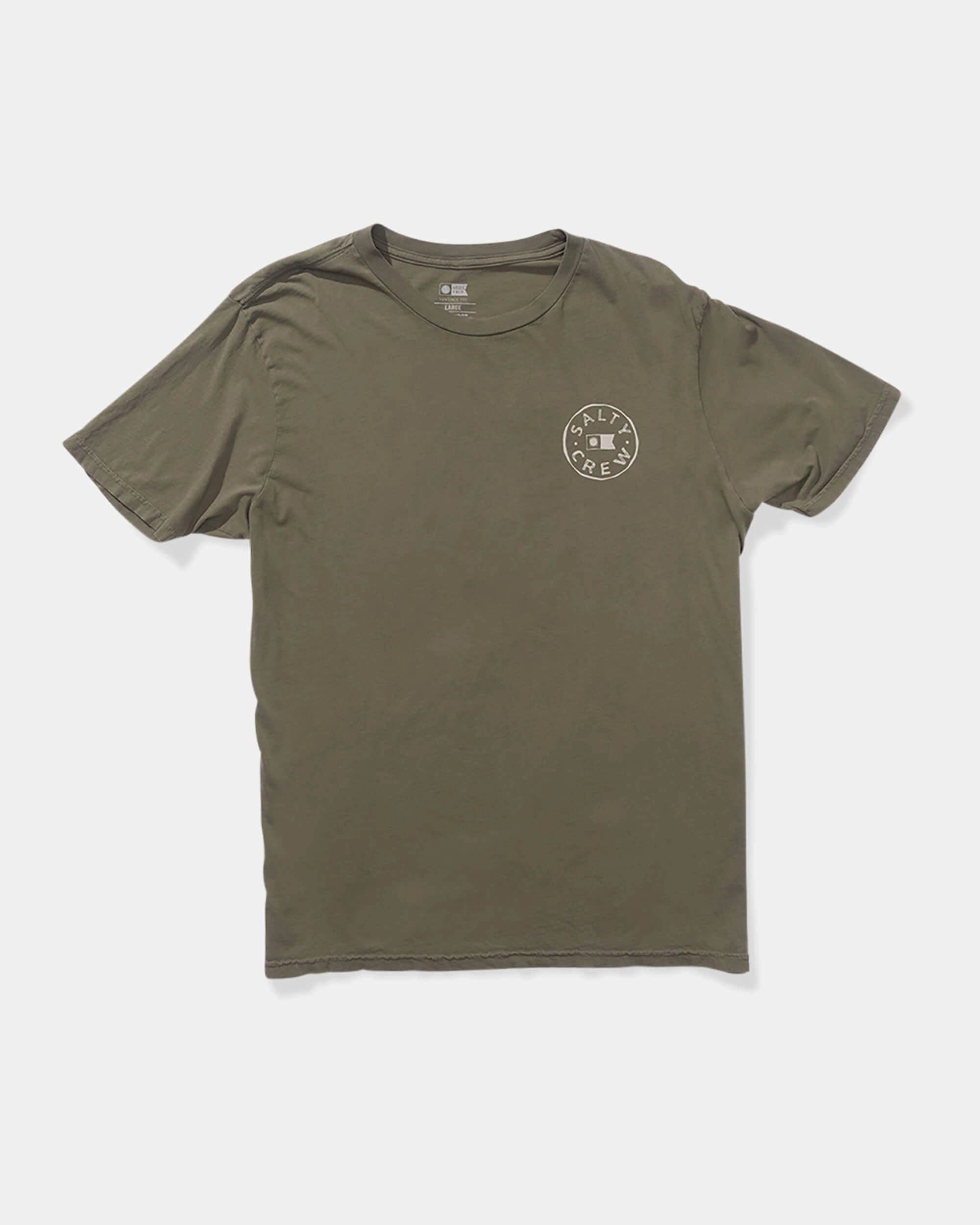 Watermark Vintage Ss Tee - Dusty Olive Relaxed Layers Simple Comfort Look