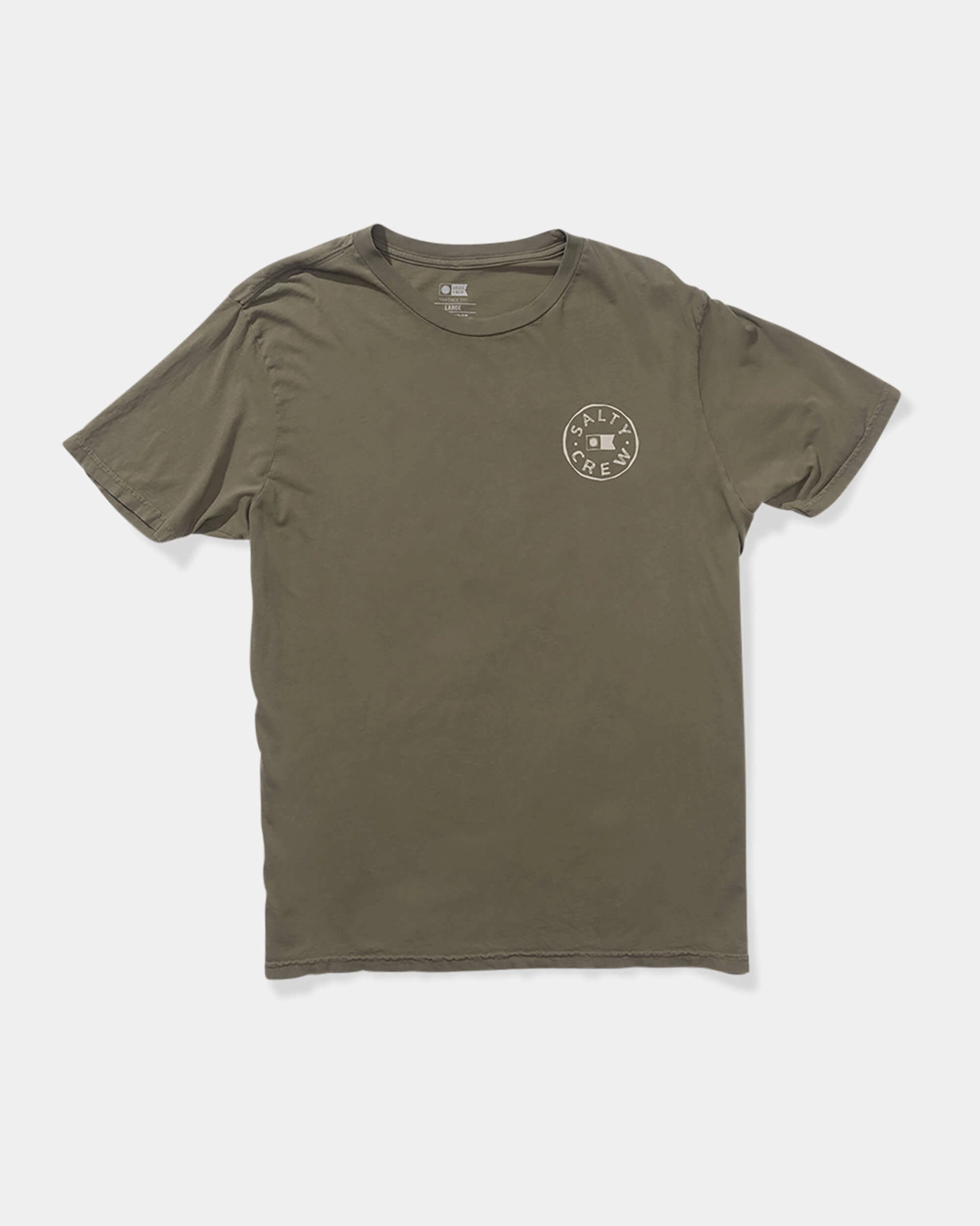 Urban Smart Watermark Vintage Ss Tee - Dusty Olive