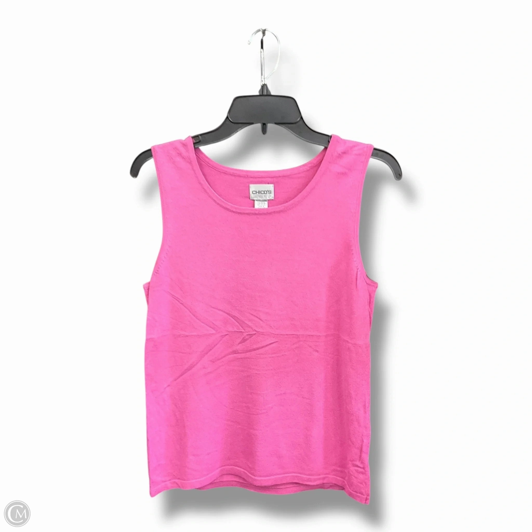 Top Sleeveless Basic By Chicos In Pink, Size: S CompressionKnit