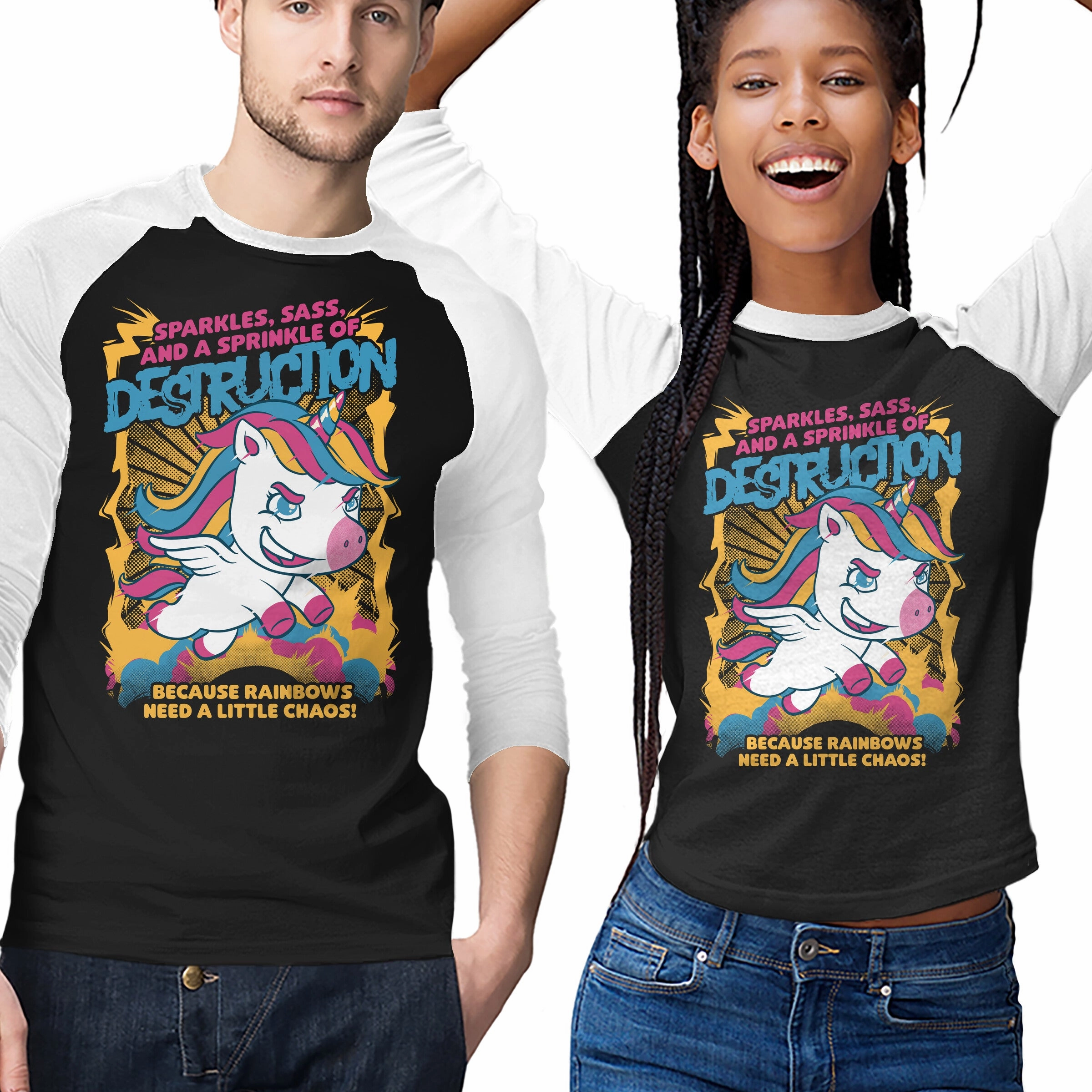 Unicorn Rainbows Destruction Cool Layering