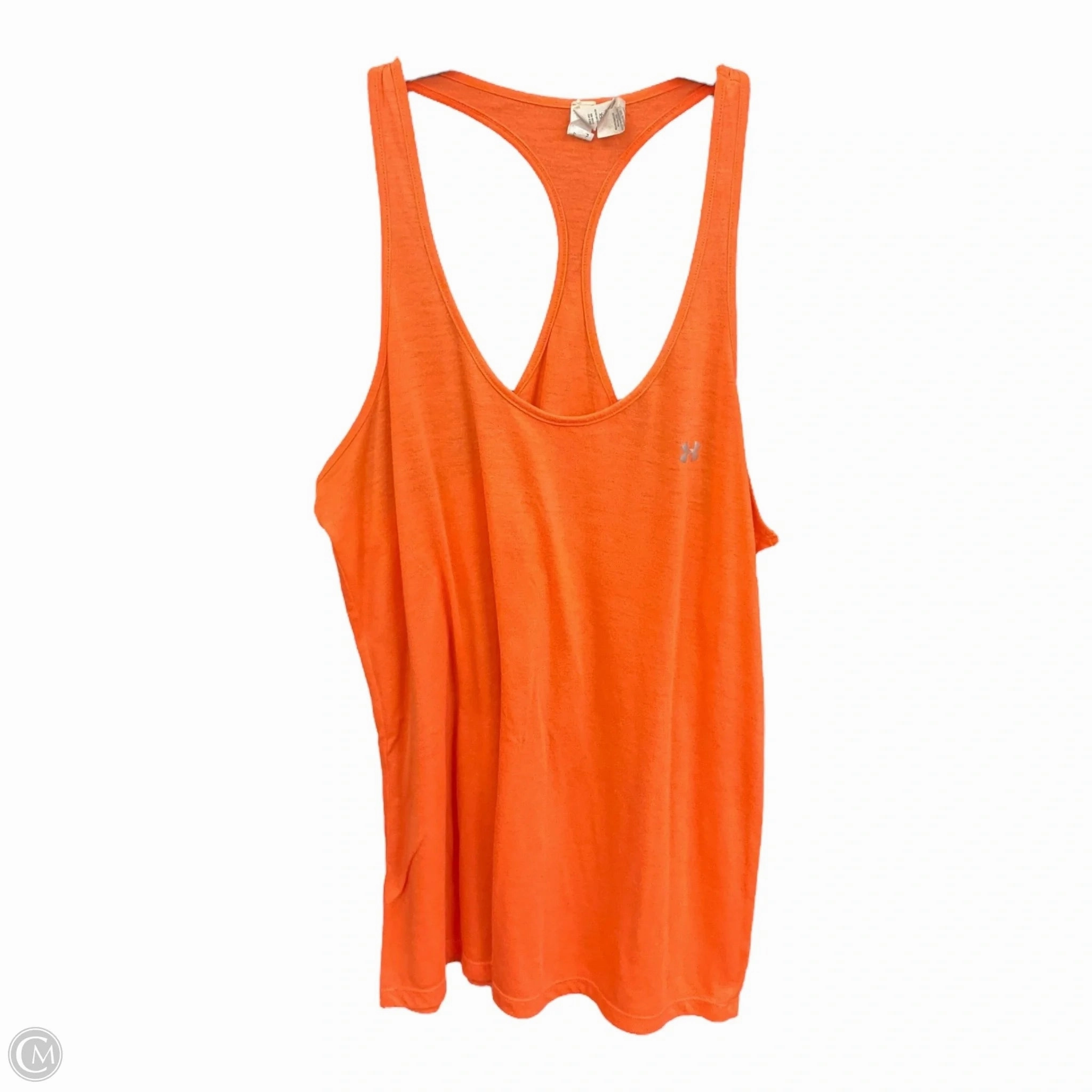 Athletic Tank Top By Under Armour In Orange, Size: L Lightweight Fabric