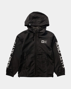 Insulated Lining Surface  Windbreaker Jacket Kids - Black