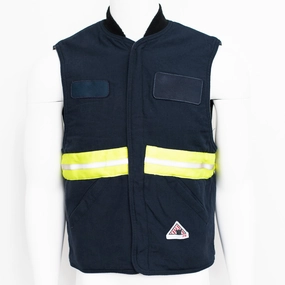 Tear Resistant Panels Used Flame Resistant Hi-Visibility Vest-Lined