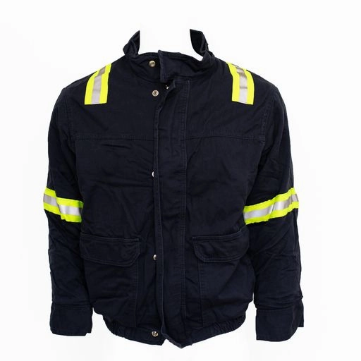 Compression Fold Design Used Flame Resistant Hi-Visibility Work Coat - Insulated