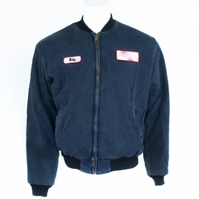 Used Flame Resistant Work Coat-Insulated Secure Closure System Seamless Shoulder Design