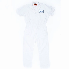 Hard Cover Used Standard White Work Coverall - Short Sleeve