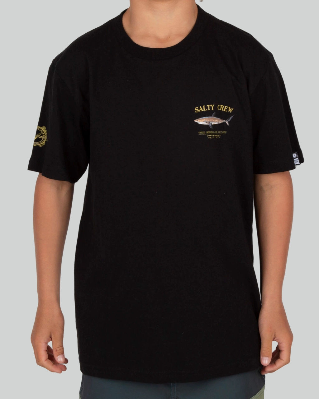 TemperatureControl Fabric Day-to-Night Look Bruce  S/S Tee Kids - Black