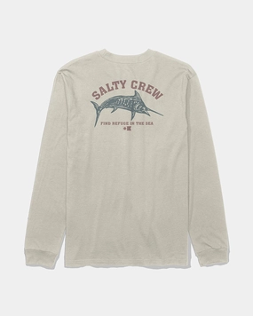 Bill Fishing Ls Tee - Moonbeam Non Restrictive Fit Outdoor Trend Look