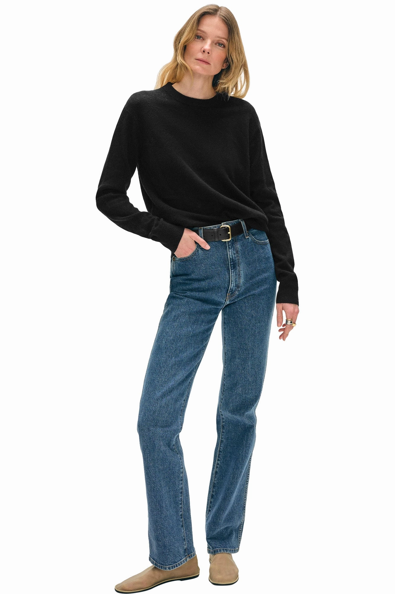 White & Warren Cashmere Crewneck Sweater Versatile Styling