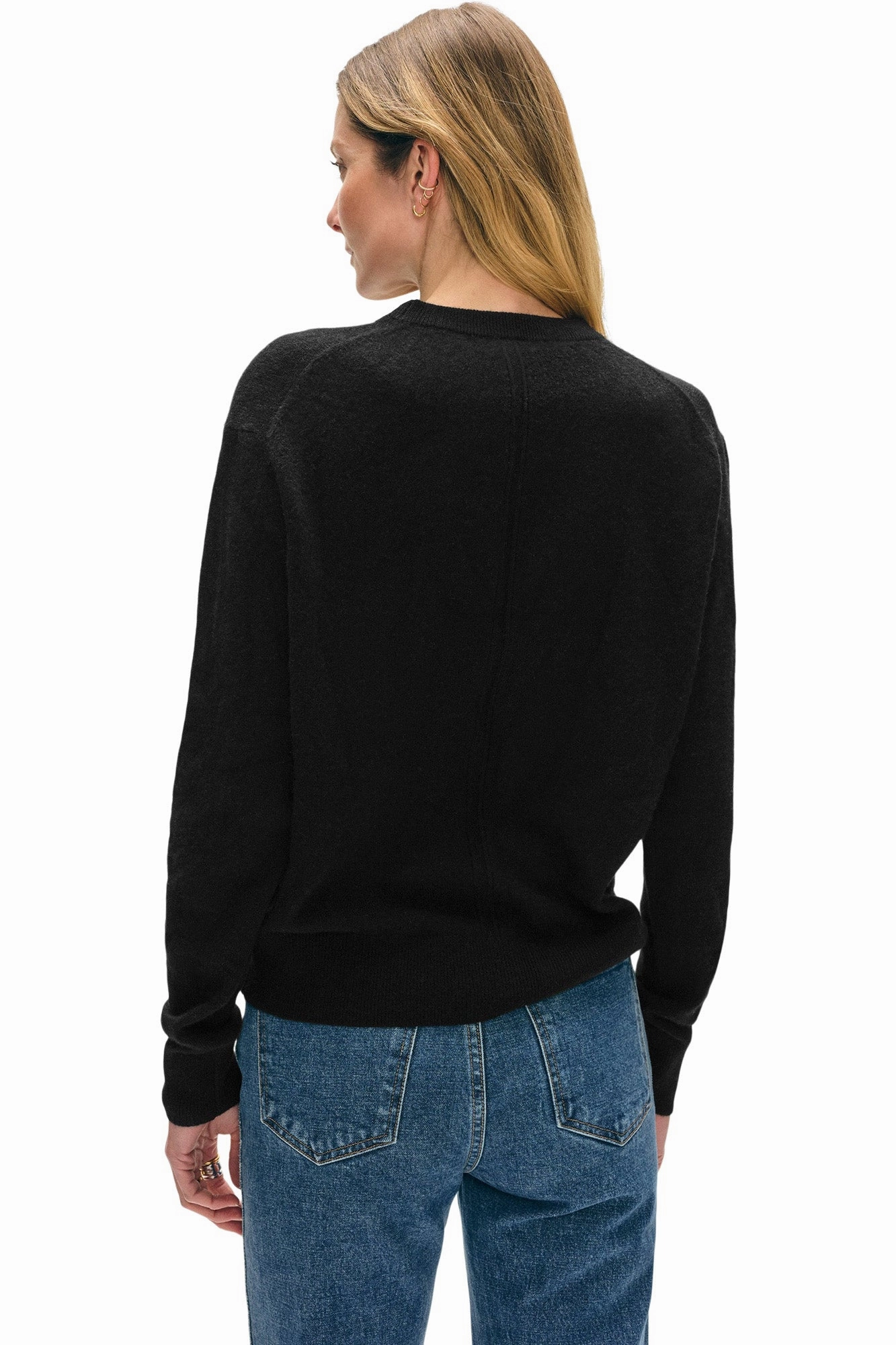 Trendy Layers Layered Style Wear White & Warren Cashmere Crewneck Sweater