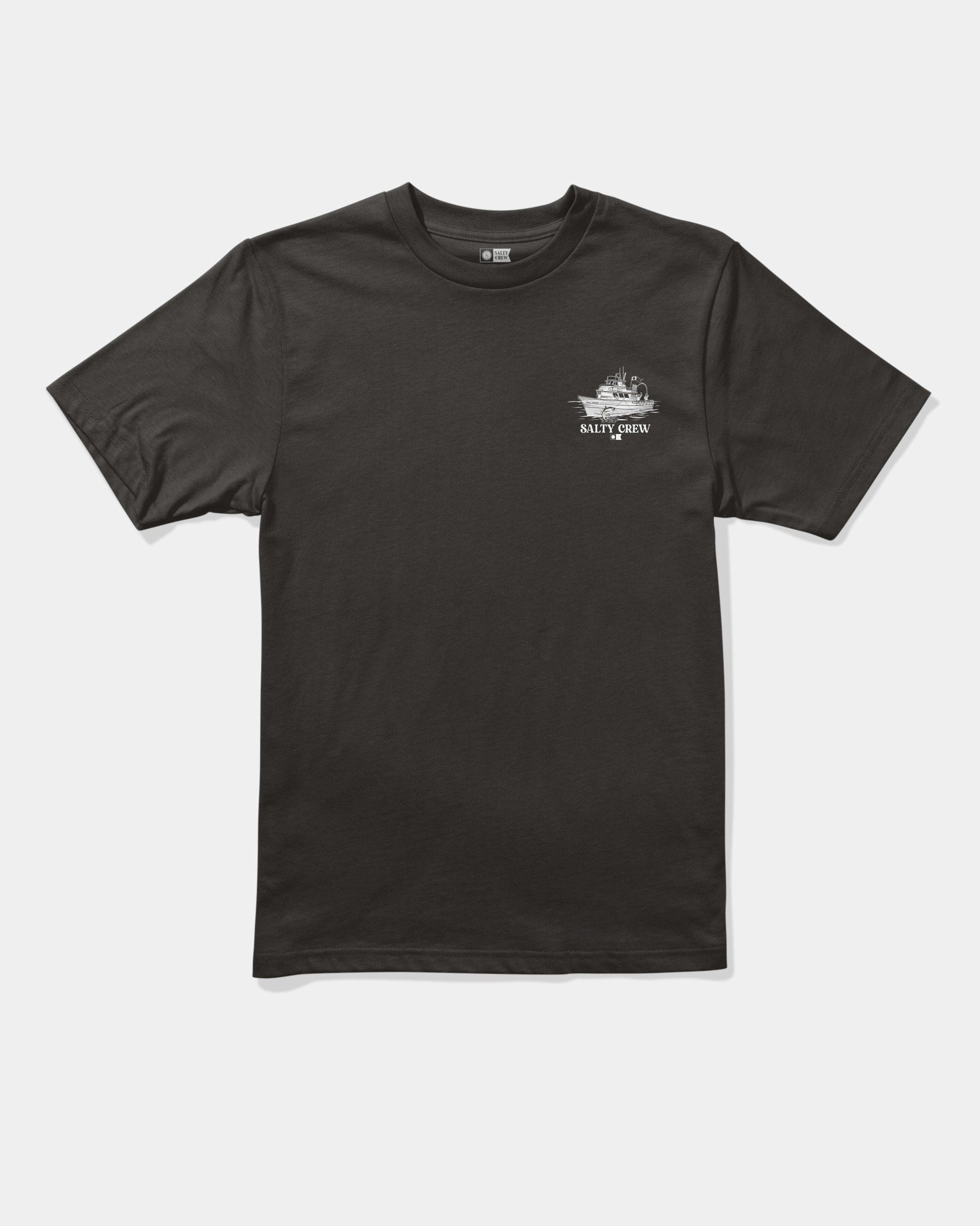 Ribbed Knit Fabric AthleisureReady Day Charter  Ss Tee Kids - Black