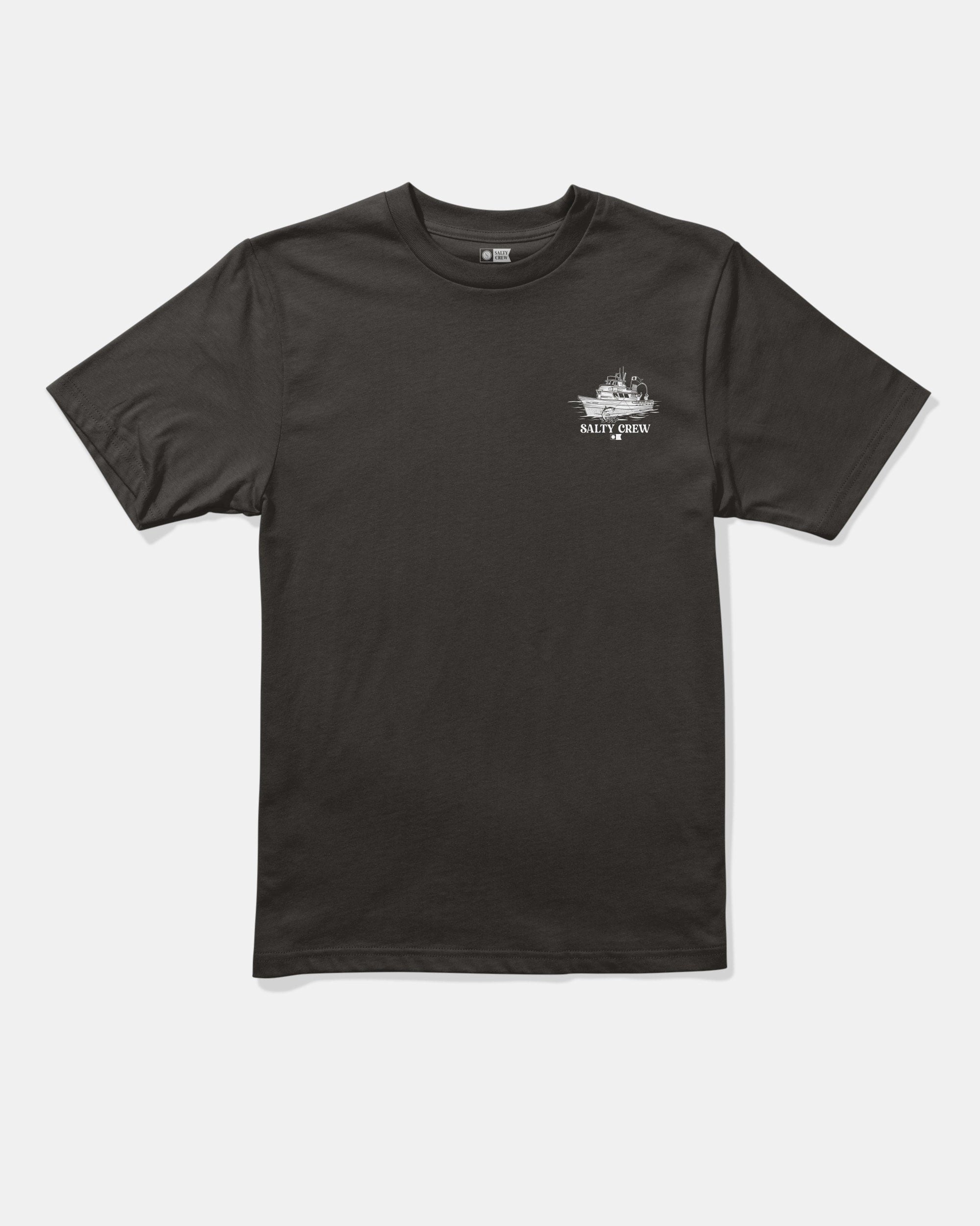 TaglessCollars Day Charter  Ss Tee Kids - Black