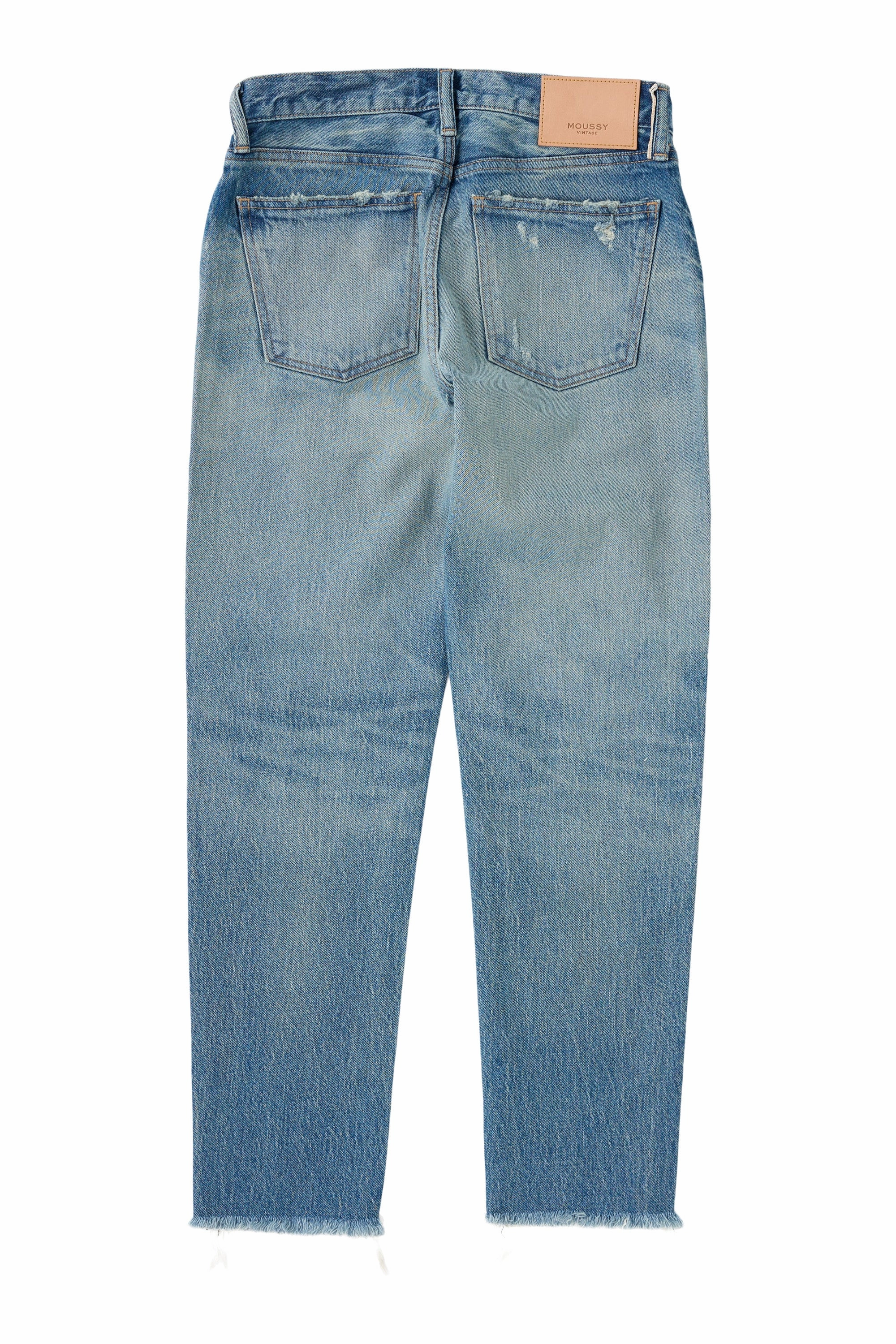 Everyday Eco Friendly Earthy Wrinkle Free Fabric Treatment Moussy Denim Bretton Tapered in Light Blue