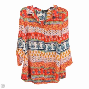 Blouse 3/4 Sleeve By Clothes Mentor In Multi-colored, Size: L SustainableTextiles Glow Up