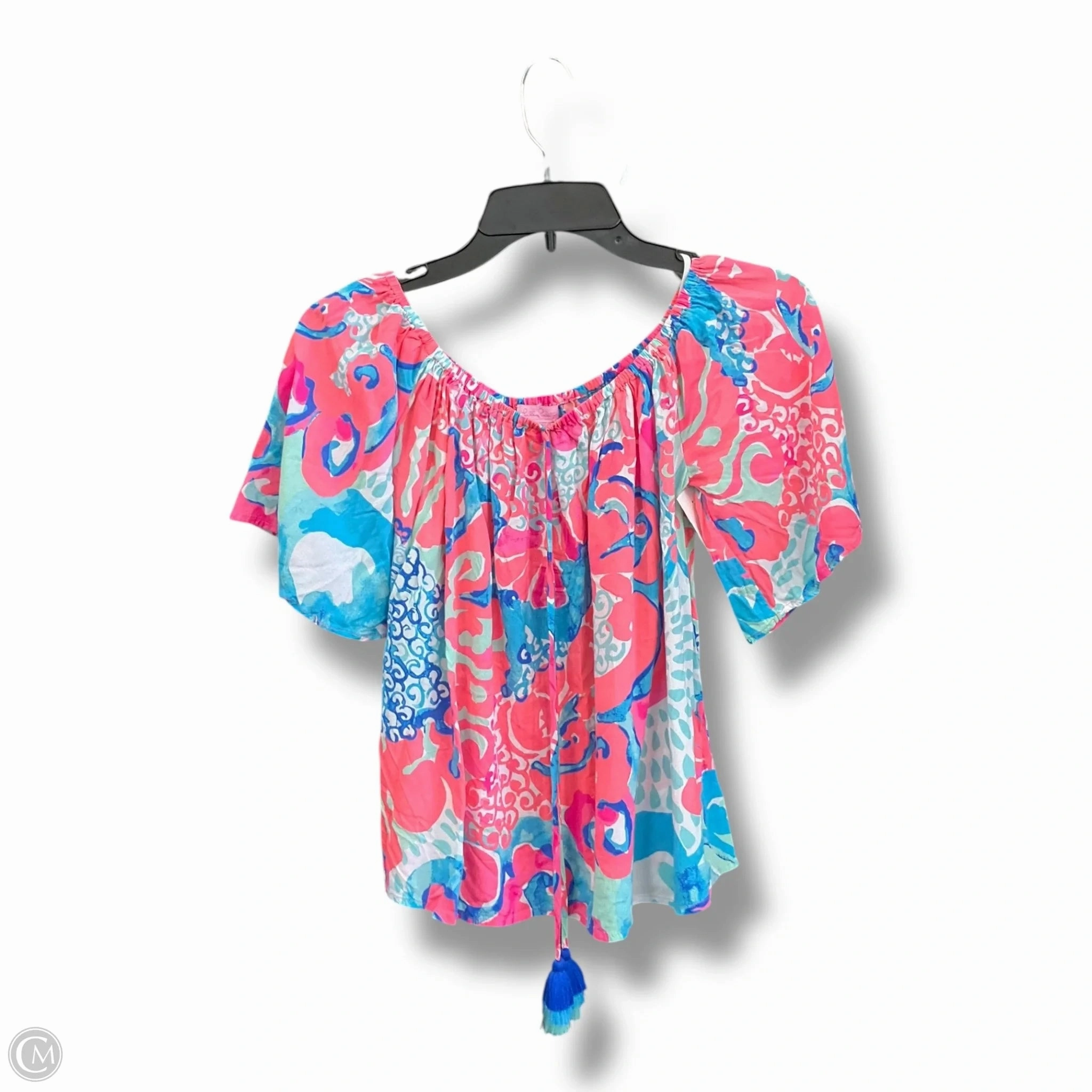 Top Short Sleeve Designer By Lilly Pulitzer In Multi-colored, Size: S OdorResistantClothing