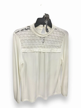 Top Long Sleeve By Massini In Ivory, Size: S Thin Core Insulated Jacket
