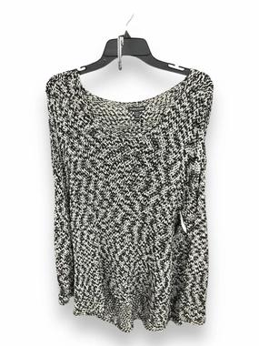 Cold Weather Outfit Sweater By Eileen Fisher In Black & White, Size: Xl