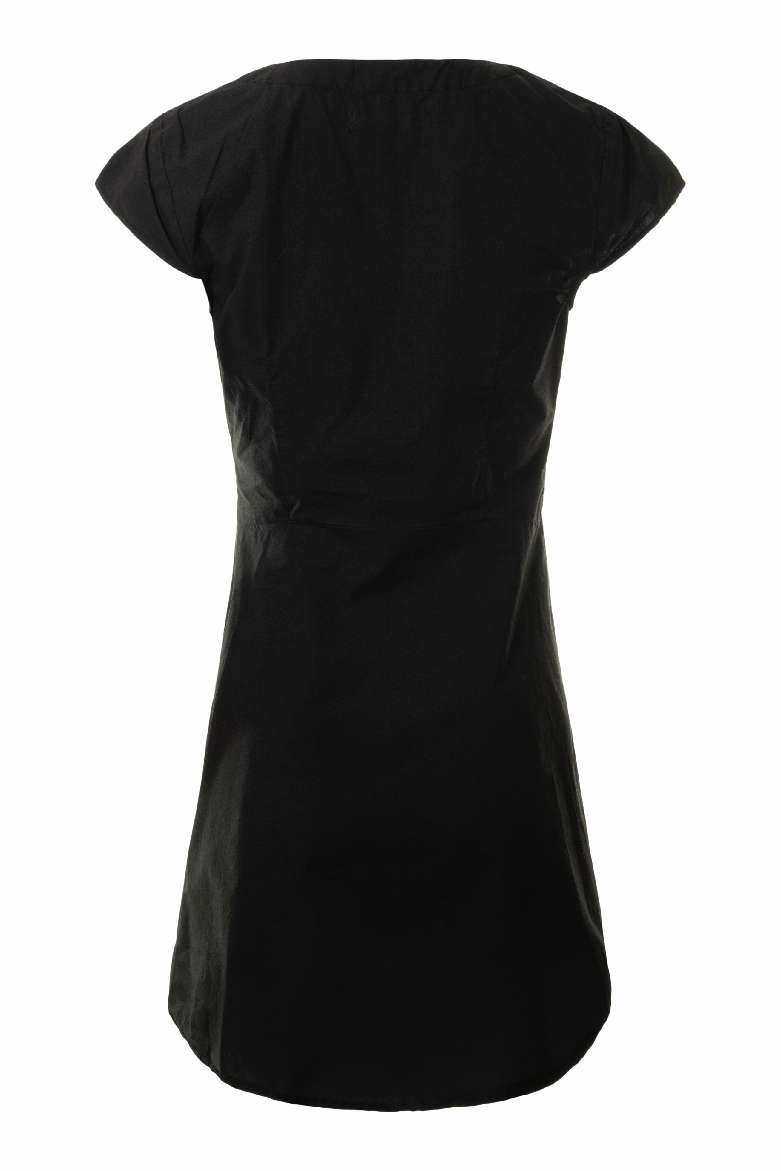 Transitional-Wear Velvet Inette Dress in Black