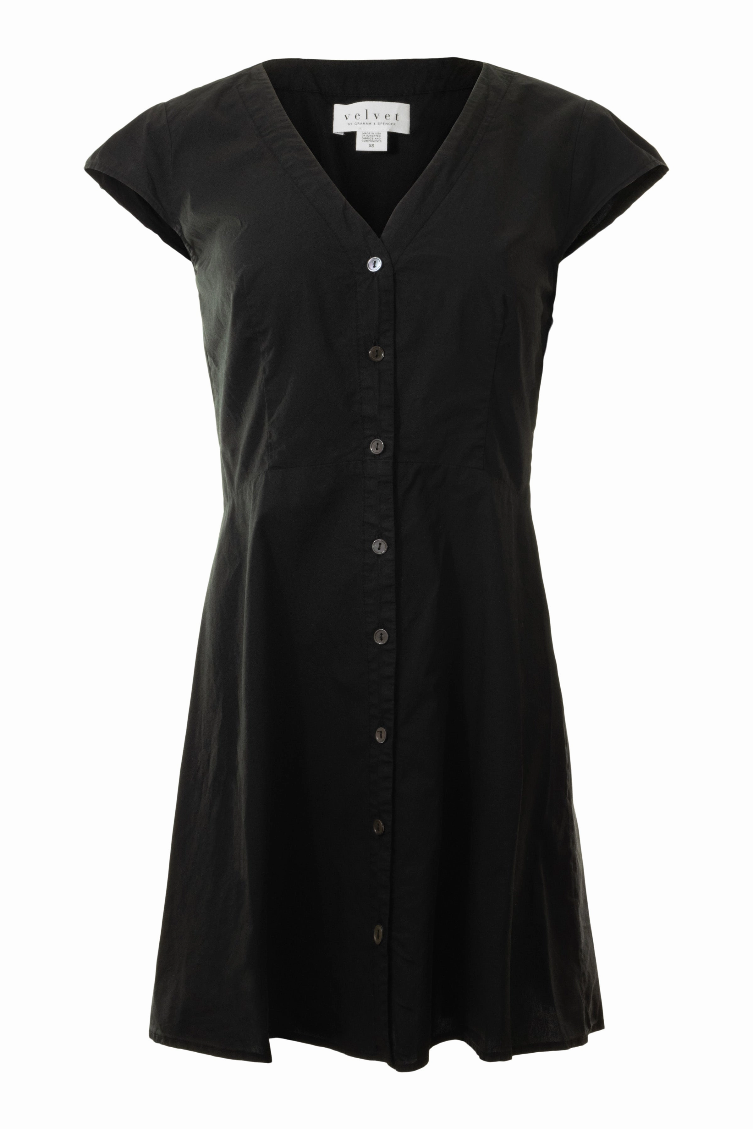 Velvet Inette Dress in Black Sharp Look Professional Comfort