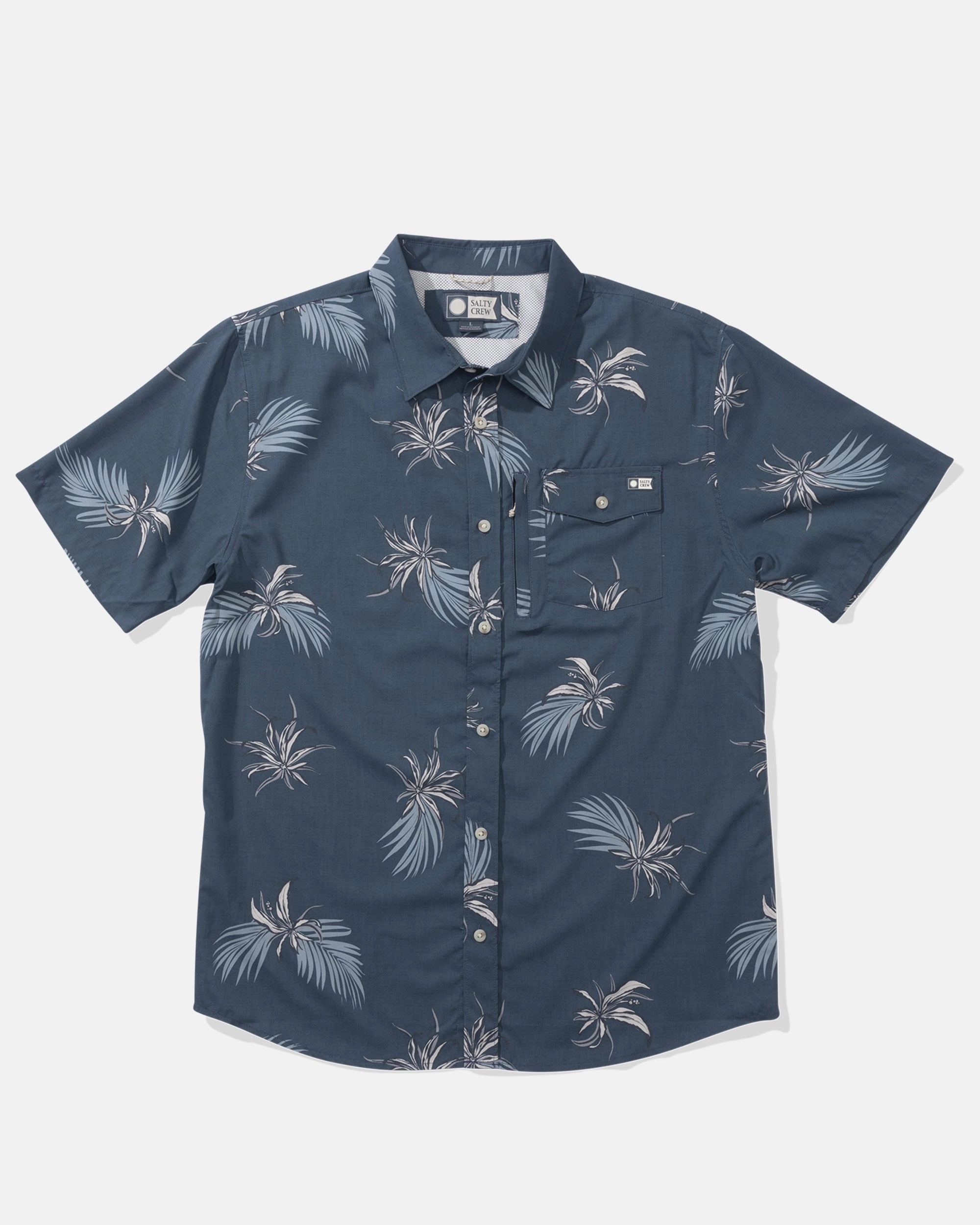 Weekender Ss Tech Woven - Bluefin Easy Care Material Lakeside Relaxation