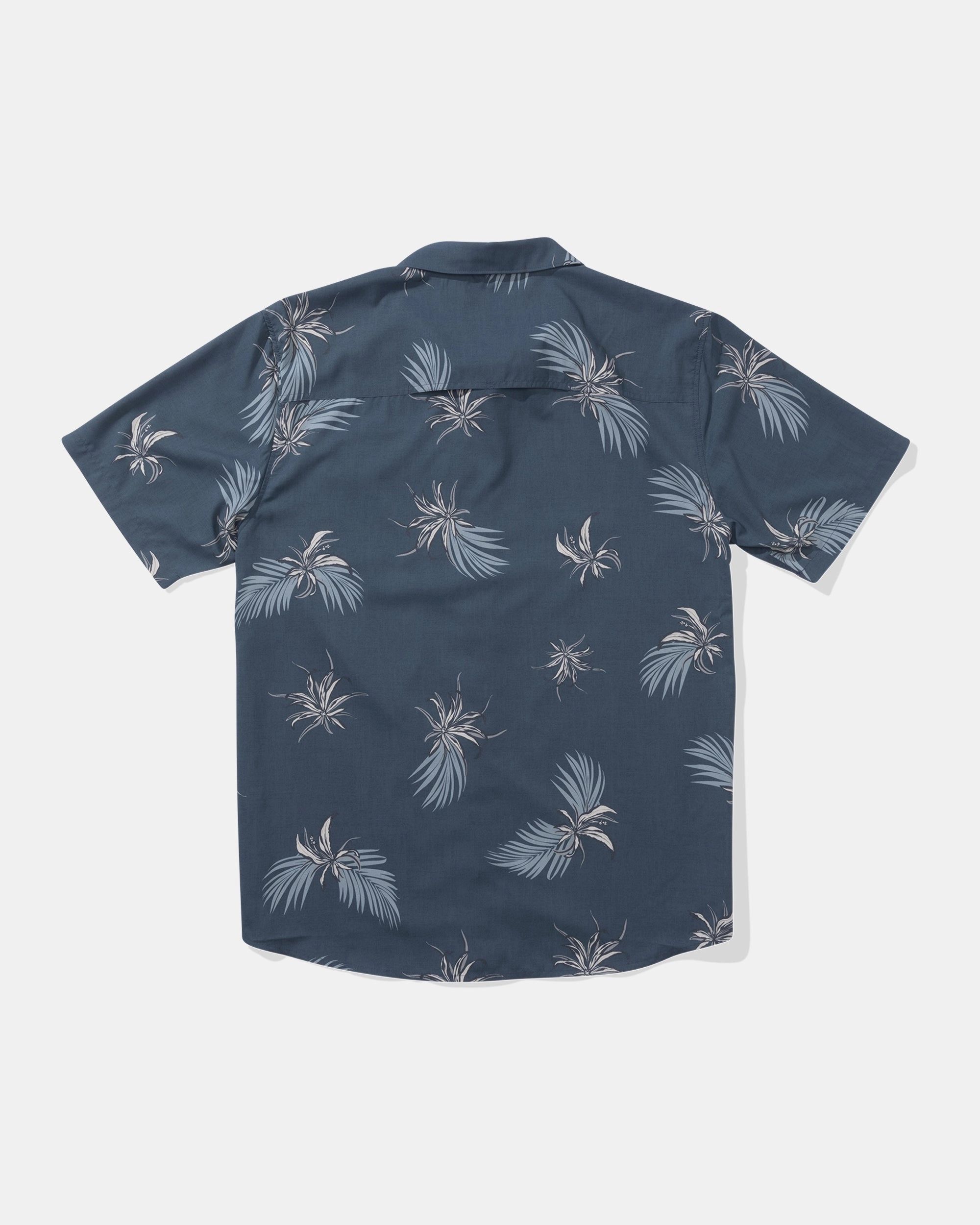 Weekender Ss Tech Woven - Bluefin Elegant Finish Reinforced Collar