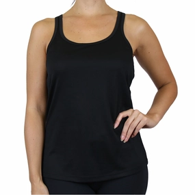 Women's Moisture Wicking Racerback Tanks (S-3XL) Contrast Inner Binding Everyday Comfort Style