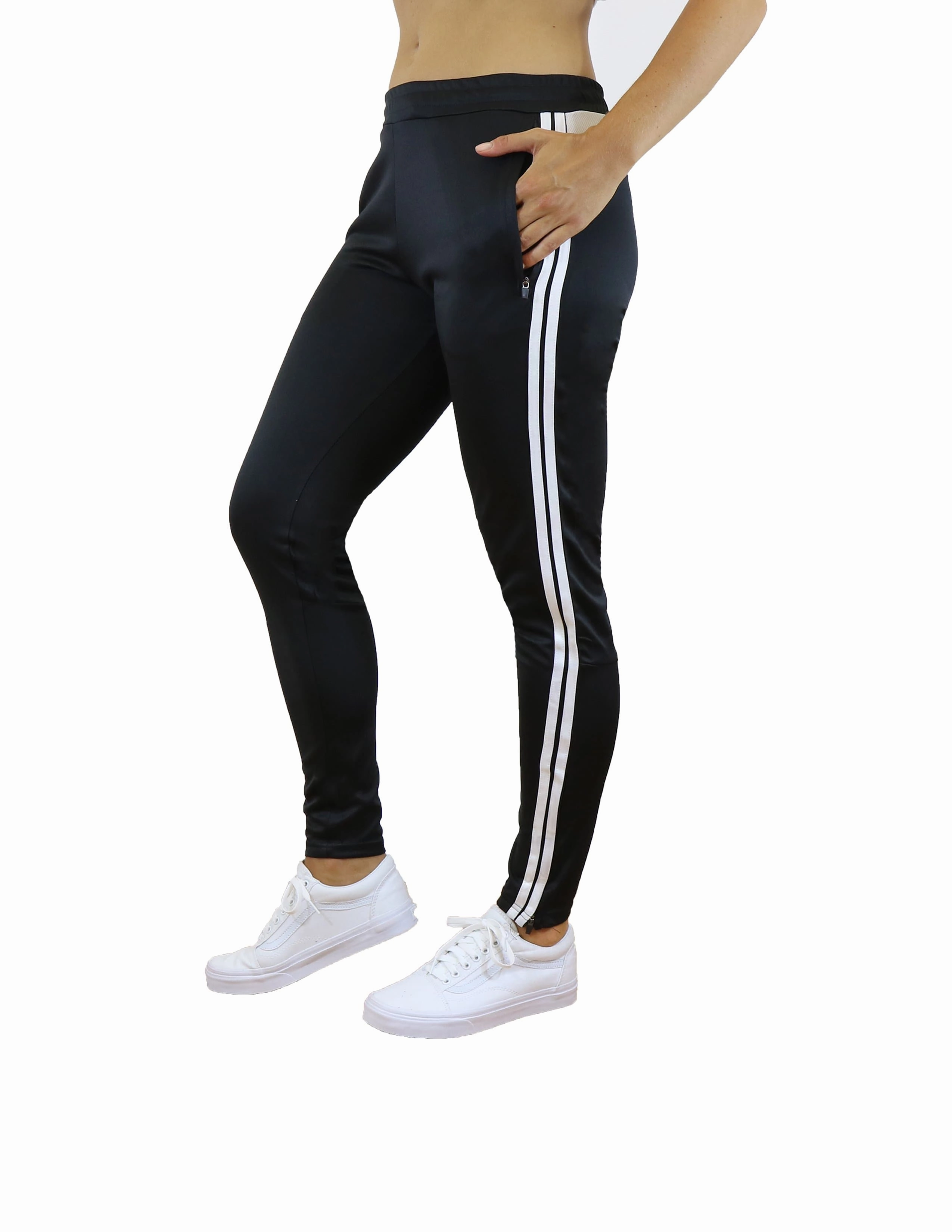 Rugged Wear Women's Moisture Wicking Striped Track Joggers