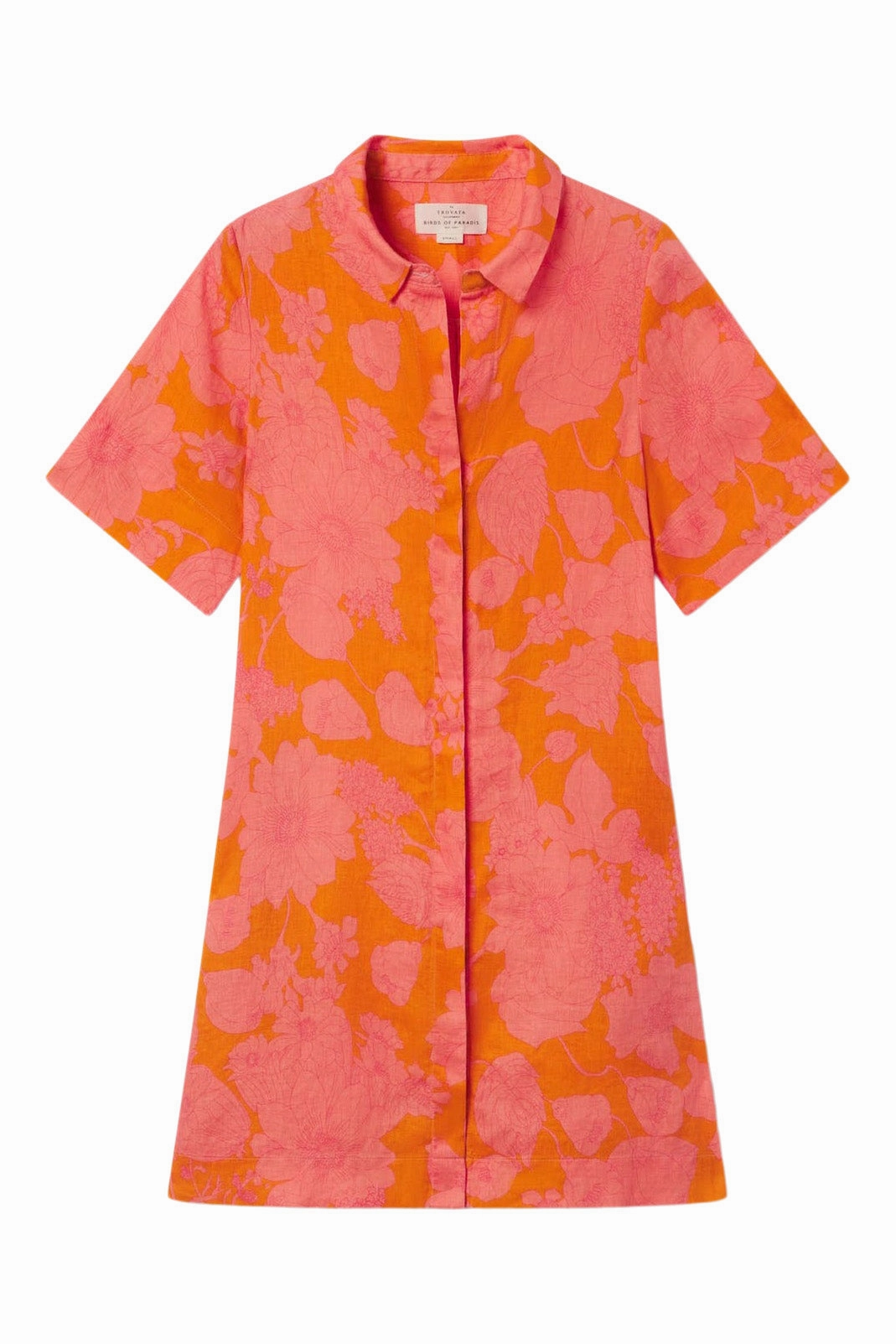 Skin Glow Trovata Birds of Paradis Dana Dress in Amberglow