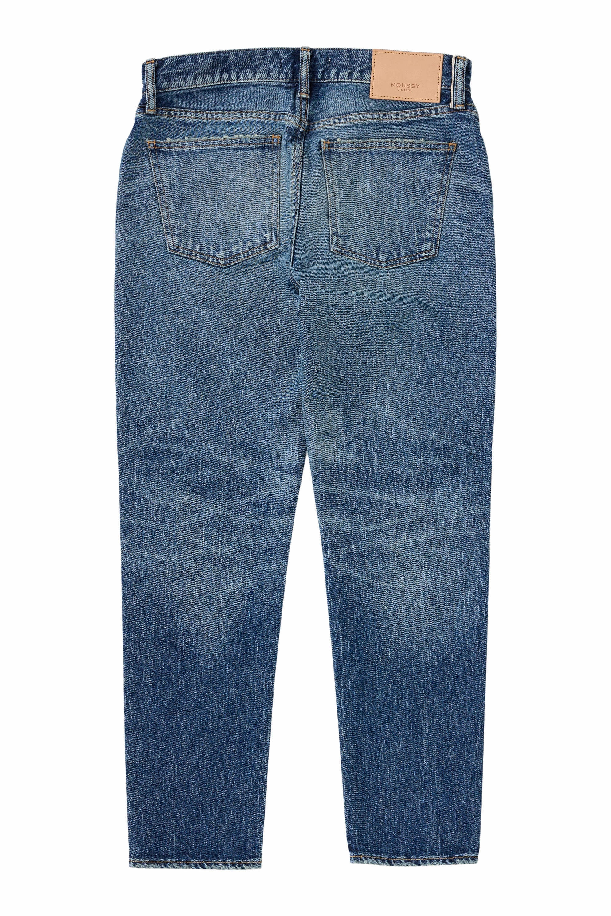 Moussy Denim Sycamore Tapered Jeans in Blue Comfy Silhouette