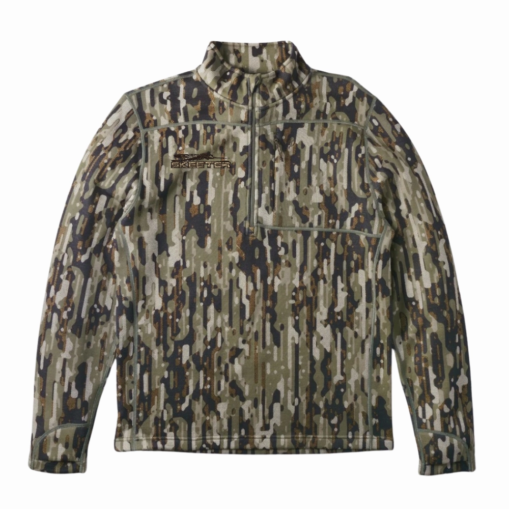 Skeeter Duck Camp Barnburner Quarter Zip Name - brand Embellish