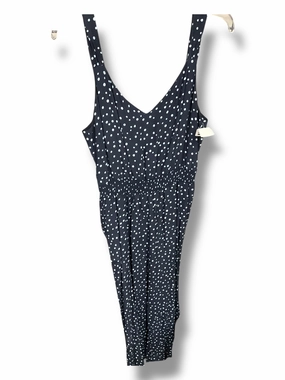 MultiPocket Trendy Trousers Jumpsuit By Loft In Polkadot Pattern, Size: 0