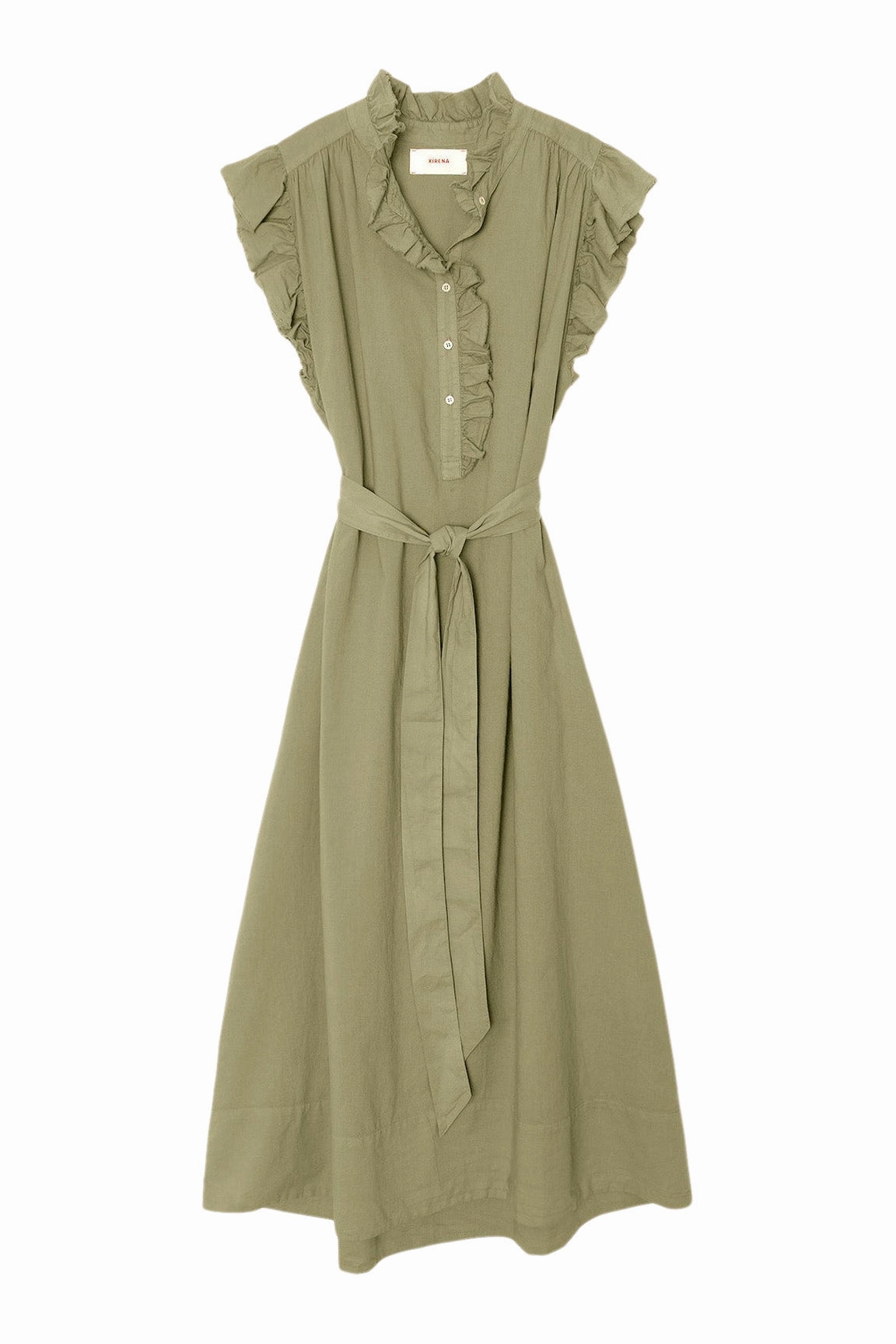 Xirena April Dress Simple Bow Mesh-Detail