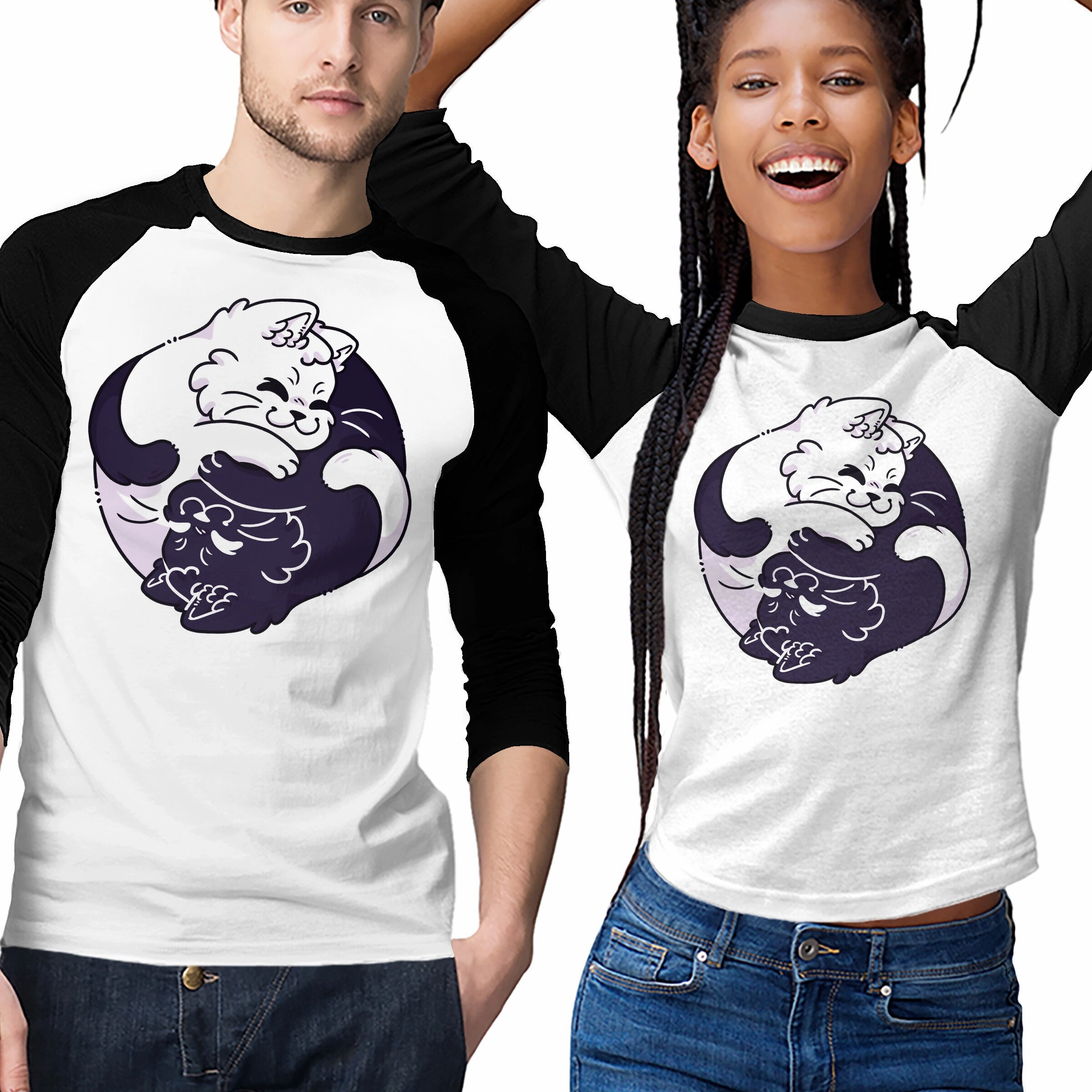 Ying Yang Cat Casual Comfort Look Weekend Comfort Wear