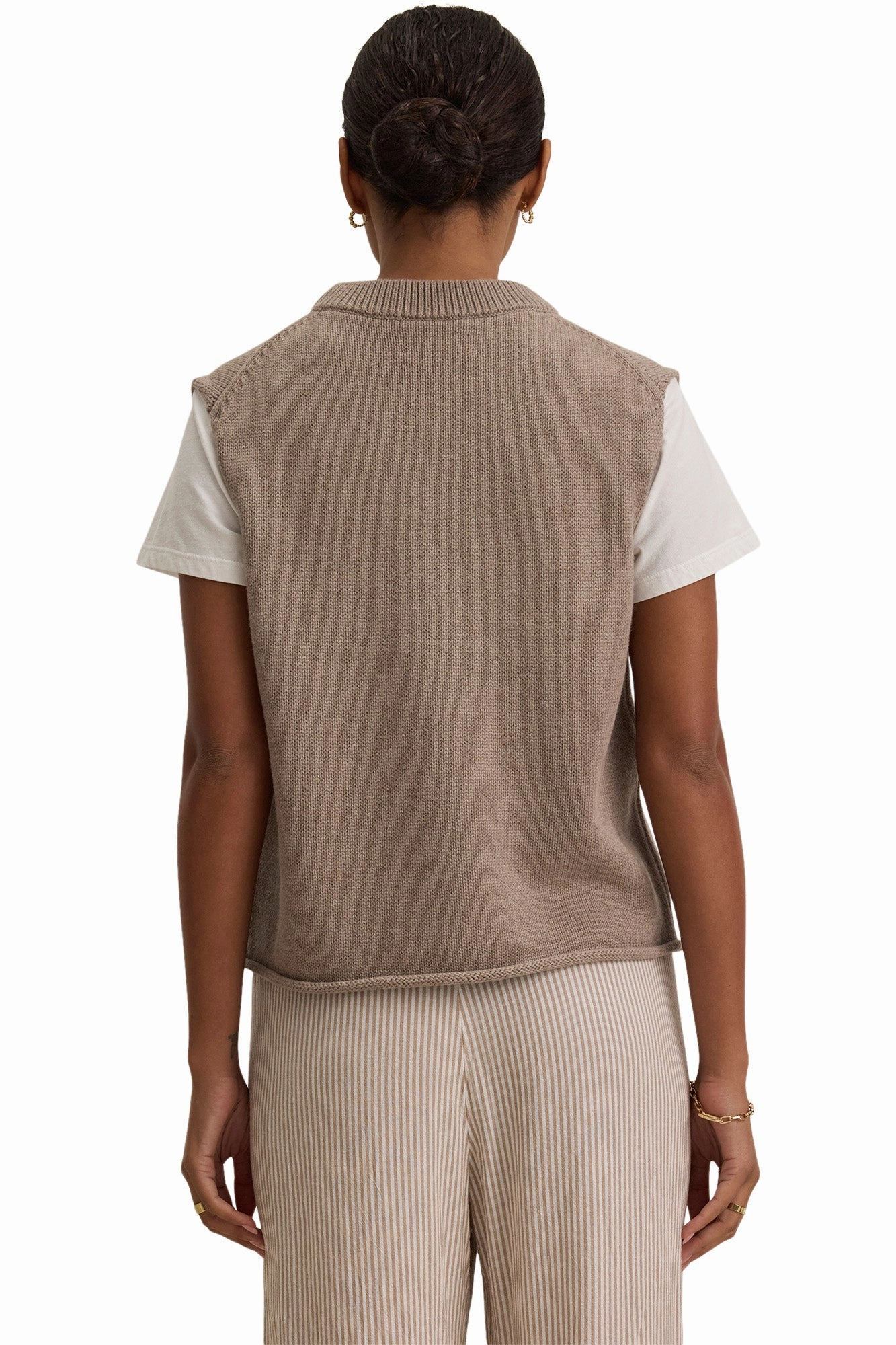 Cozy Apparel Velvet Paola Cotton Cashmere Sweater in Mink